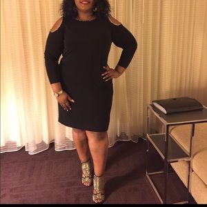 Black Cold Shoulder Dress